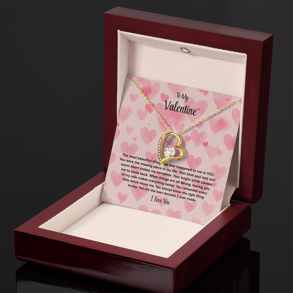 To My Valentine Forever Love Necklace – Heartfelt Romantic Gift