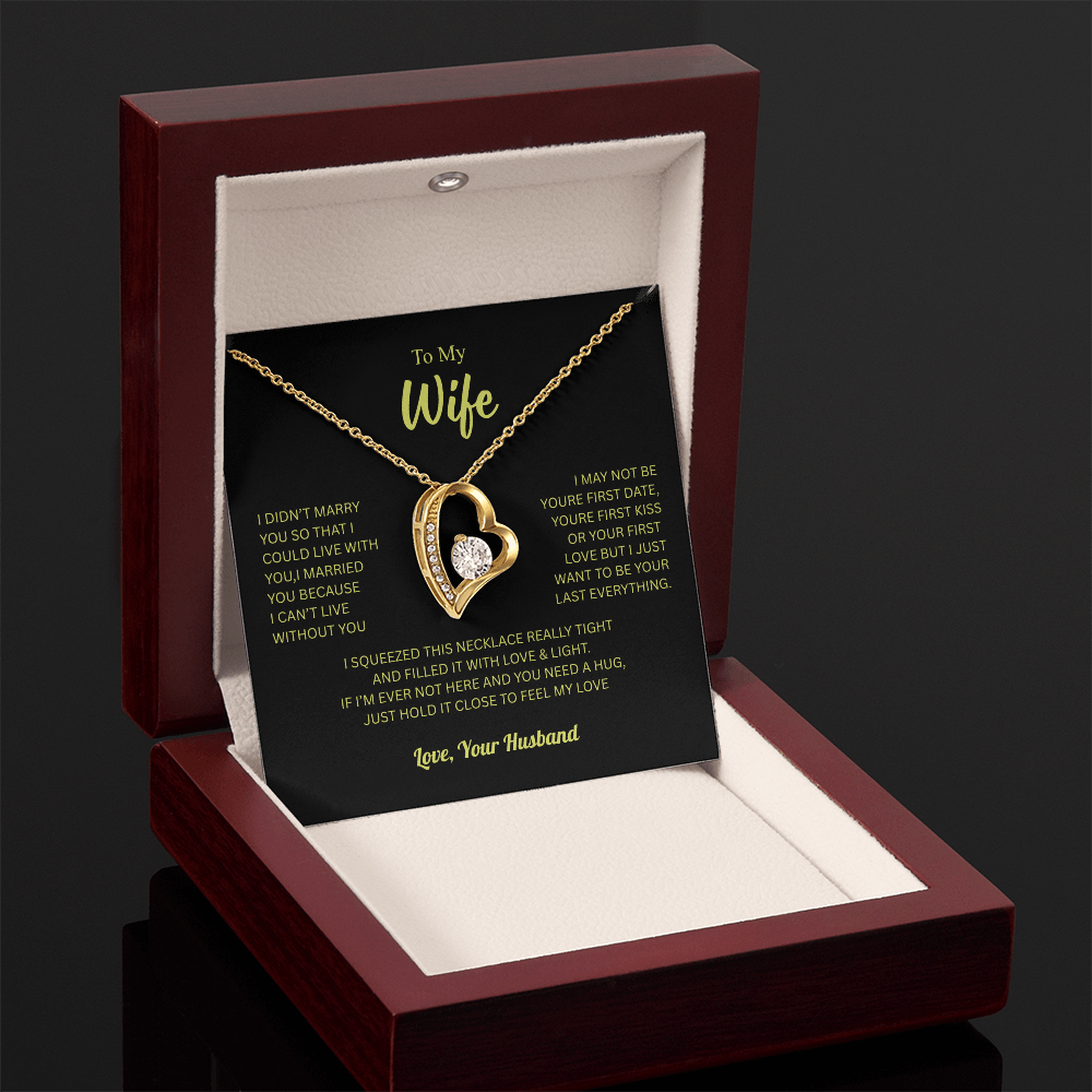 To My Wife From Husband Forever Love Necklace – Heartfelt Gift