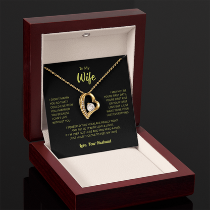 To My Wife From Husband Forever Love Necklace – Heartfelt Gift
