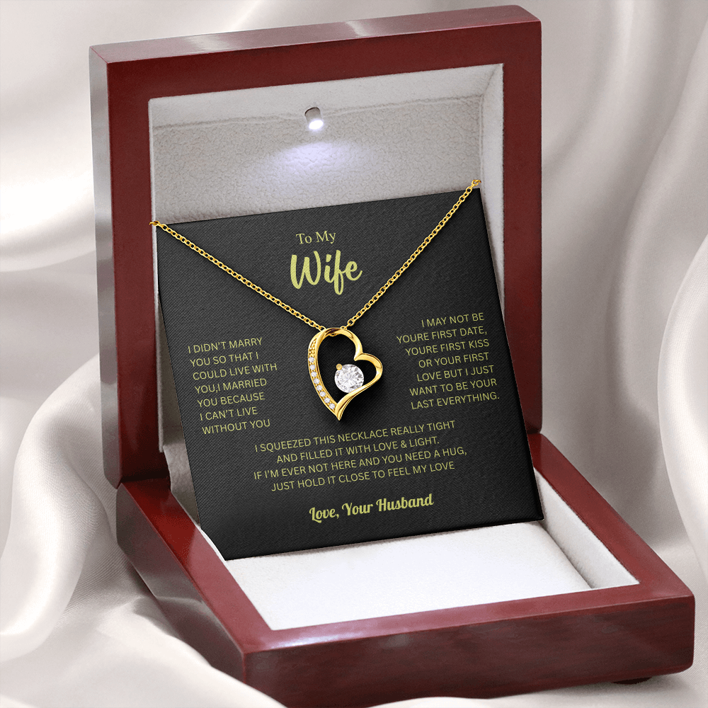 To My Wife From Husband Forever Love Necklace – Heartfelt Gift