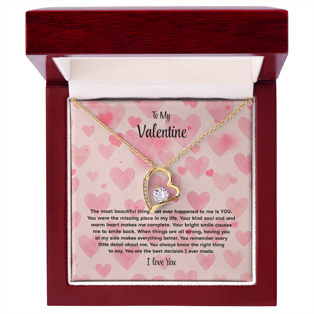 To My Valentine Forever Love Necklace – Heartfelt Romantic Gift