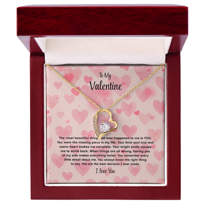 To My Valentine Forever Love Necklace – Heartfelt Romantic Gift