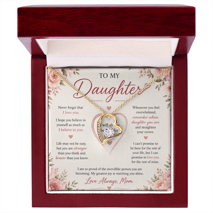"To My Daughter" Forever Love Necklace