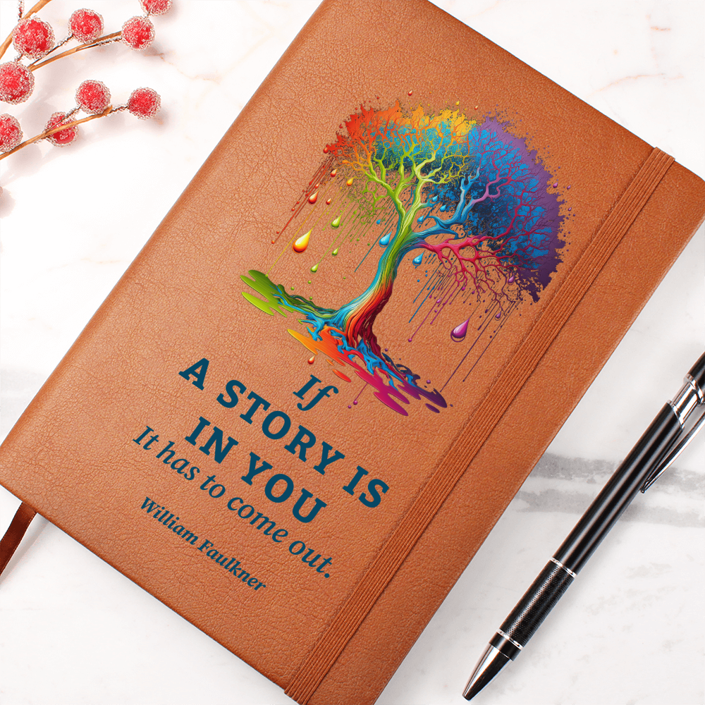 vegan leather story journal