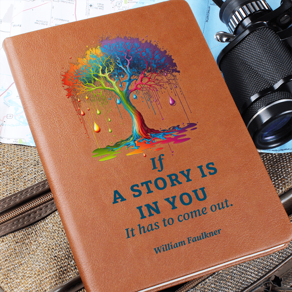 vegan leather story journal