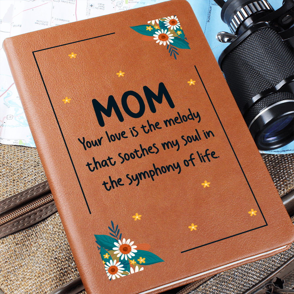 vegan leather love mom journal