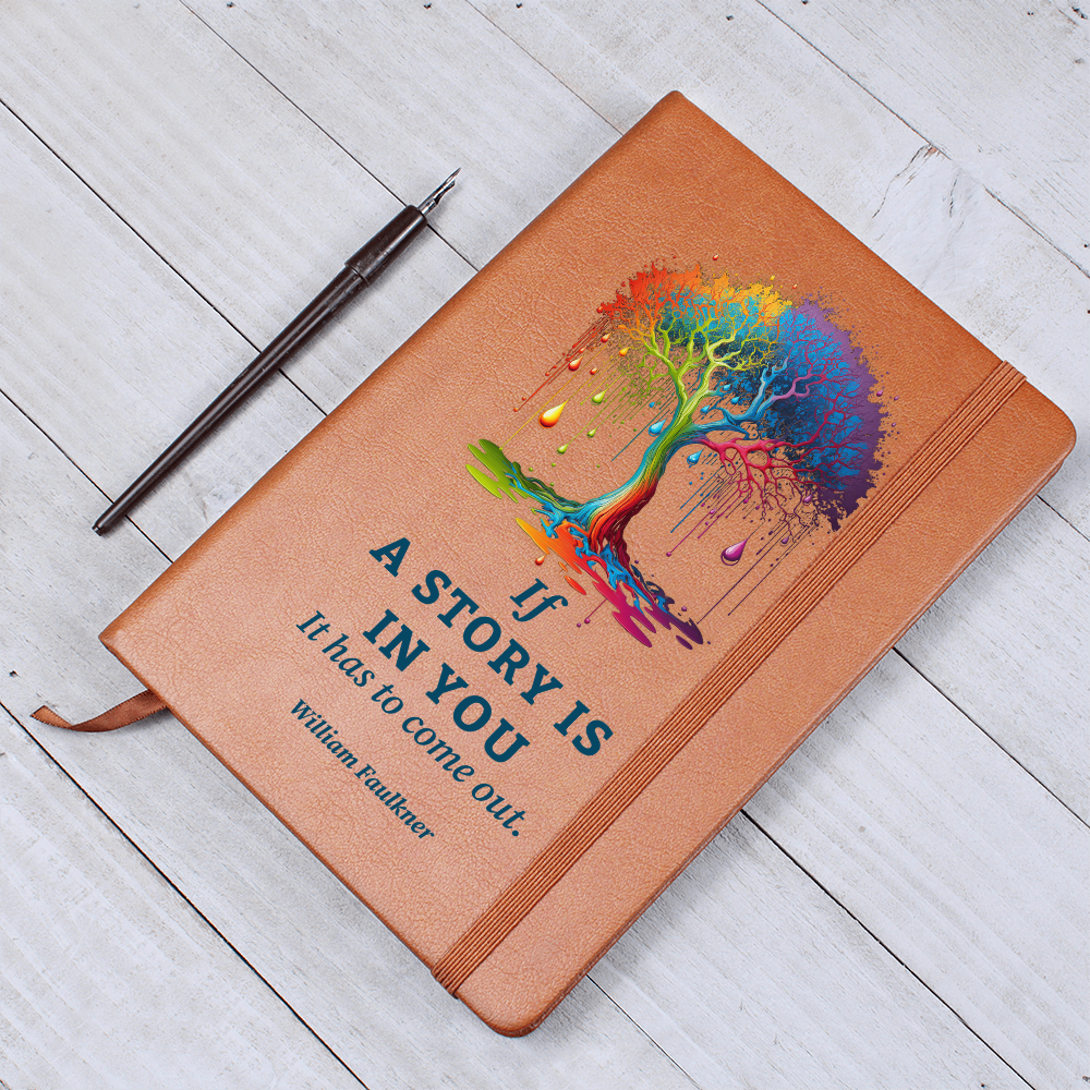 vegan leather story journal