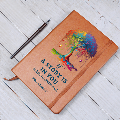 vegan leather story journal