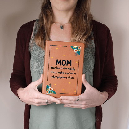vegan leather love mom journal