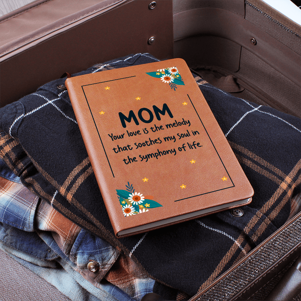 vegan leather love mom journal