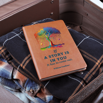 vegan leather story journal