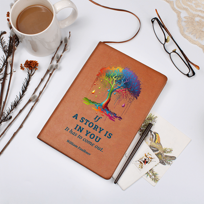 vegan leather story journal