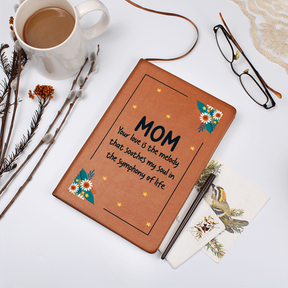vegan leather love mom journal