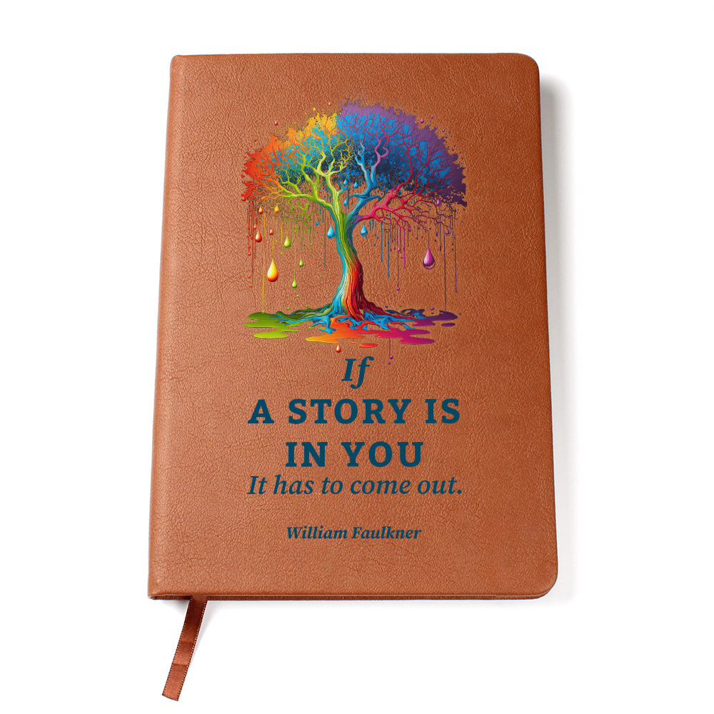 vegan leather story journal