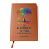 vegan leather story journal