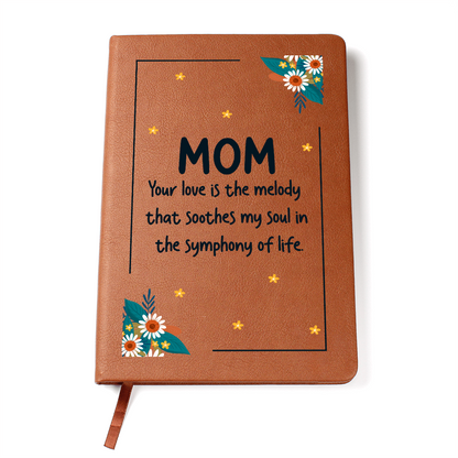 vegan leather love mom journal
