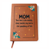 vegan leather love mom journal
