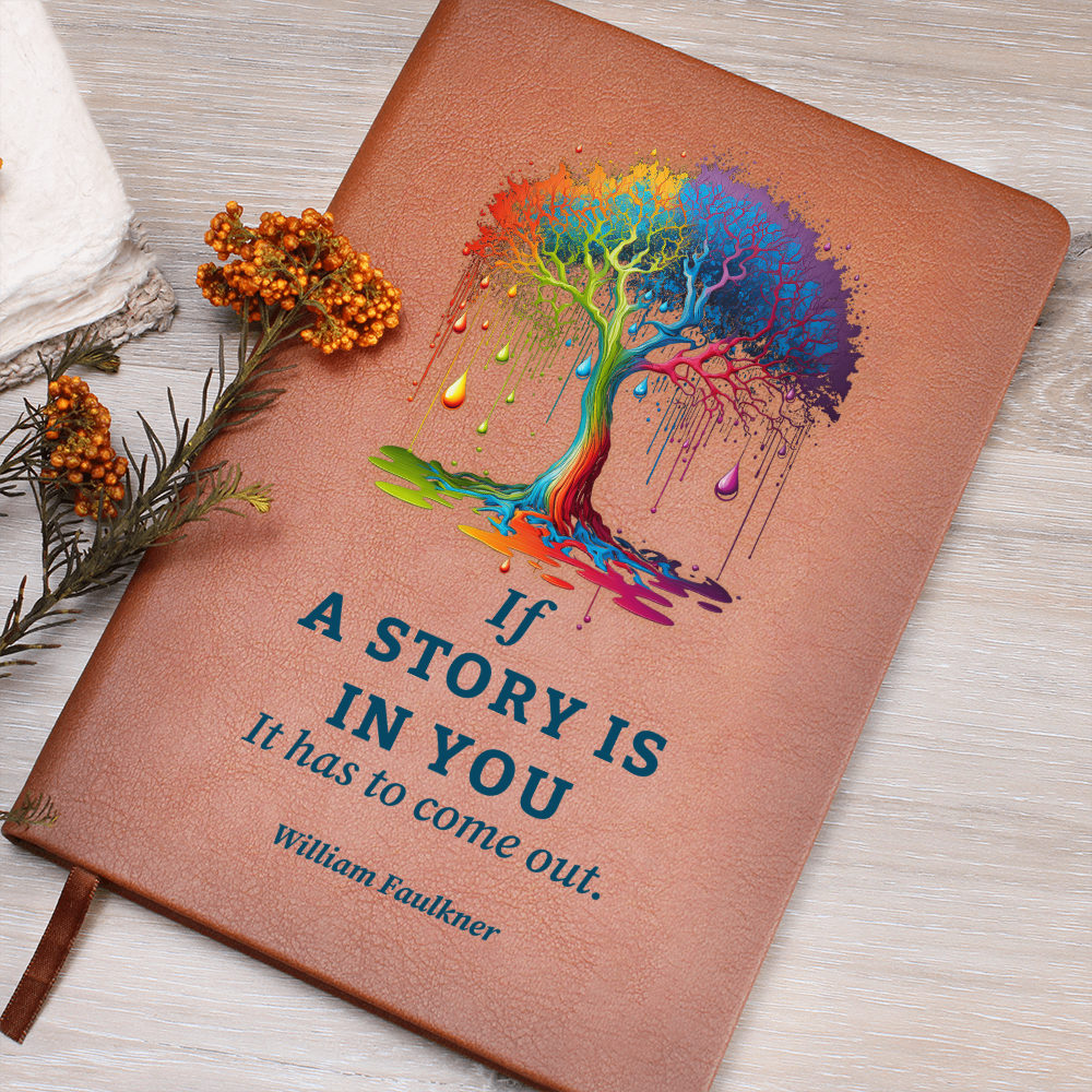 vegan leather story journal