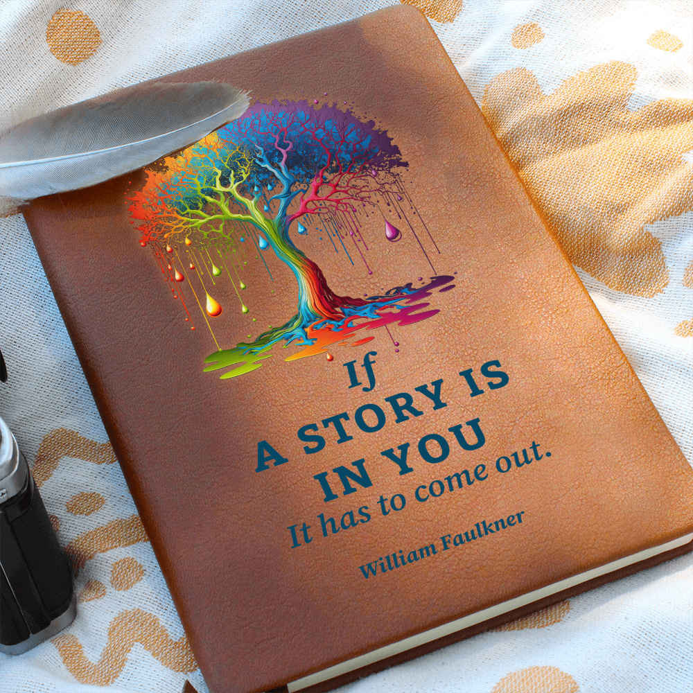 vegan leather story journal
