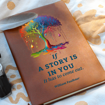 vegan leather story journal