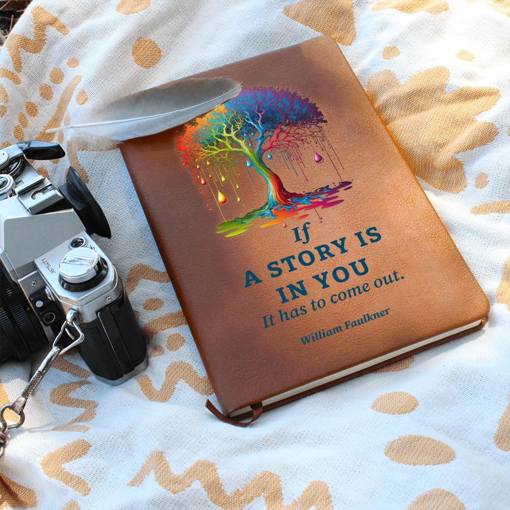 vegan leather story journal