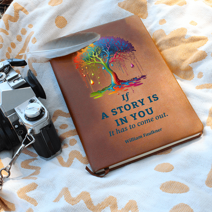vegan leather story journal