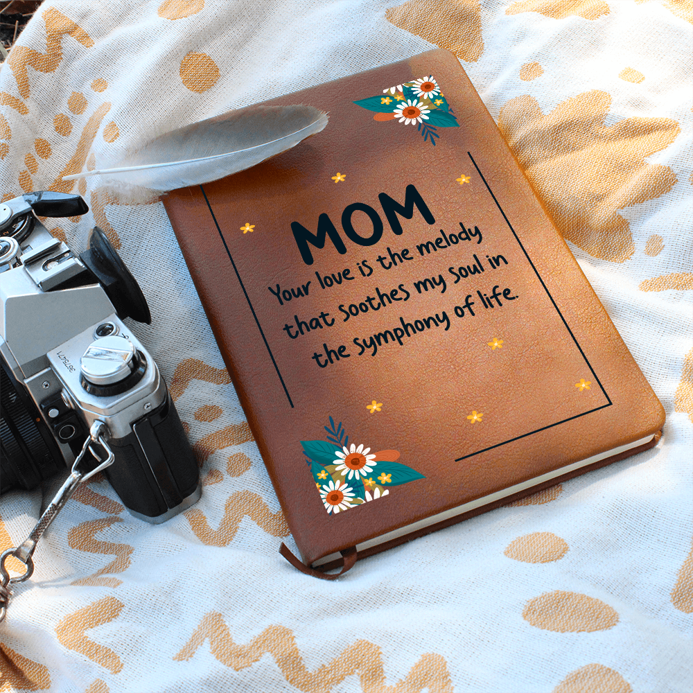 vegan leather love mom journal
