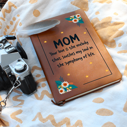 vegan leather love mom journal