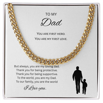 To My Dad Gift Necklace