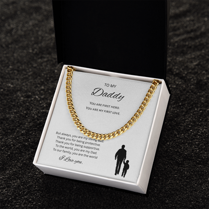 To My Daddy Gift Necklace