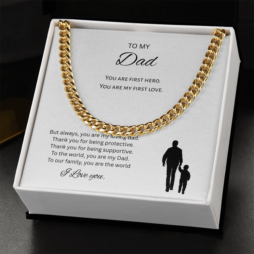 To My Dad Gift Necklace