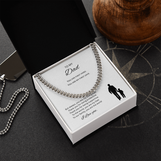 To My Dad Gift Necklace