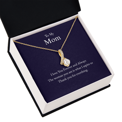 To My Mom Alluring Beauty Necklace – A Gift of Love &amp; Gratitude