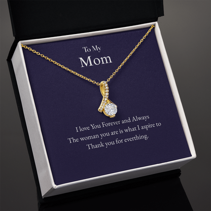 To My Mom Alluring Beauty Necklace – A Gift of Love &amp; Gratitude