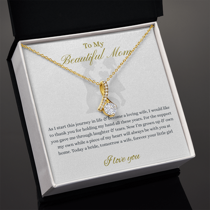 From Daughter to Mom necklace