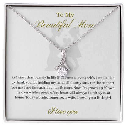 From Daughter to Mom necklace