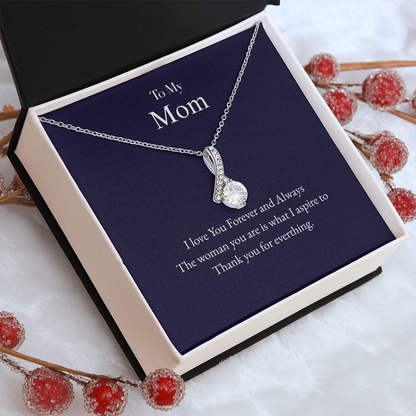 To My Mom Alluring Beauty Necklace – A Gift of Love &amp; Gratitude