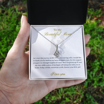From Daughter to Mom necklace