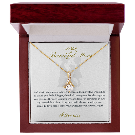 From Daughter to Mom necklace
