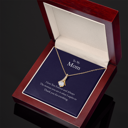 To My Mom Alluring Beauty Necklace – A Gift of Love &amp; Gratitude
