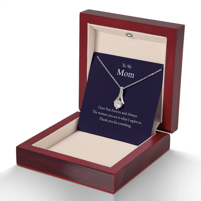 To My Mom Alluring Beauty Necklace – A Gift of Love &amp; Gratitude