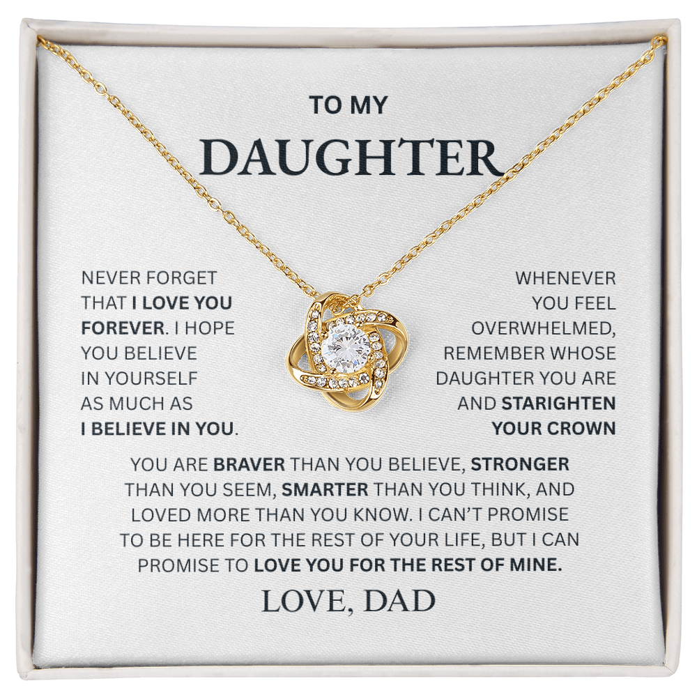 To My Daughter Necklace (from Dad)