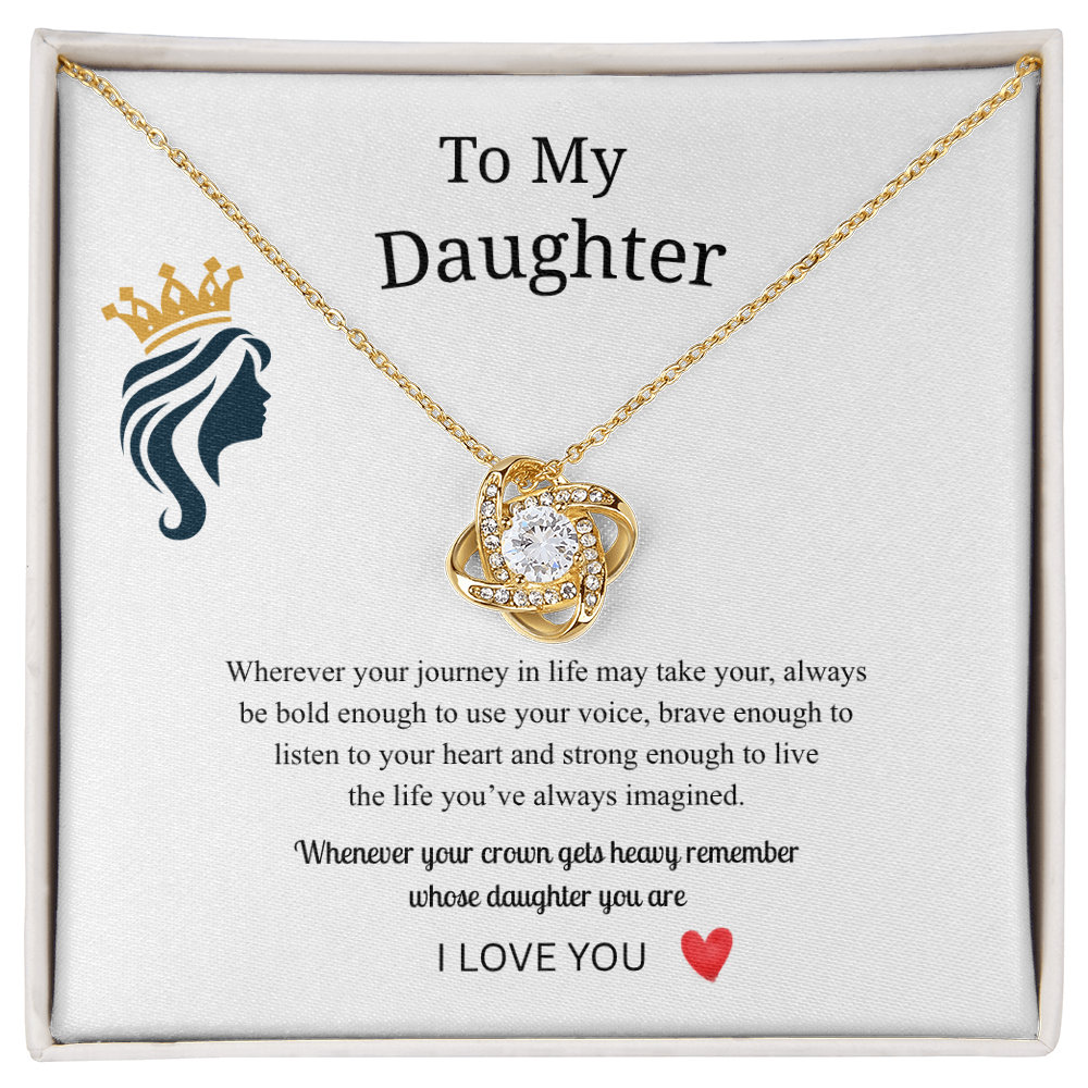 To My Daughter Necklace