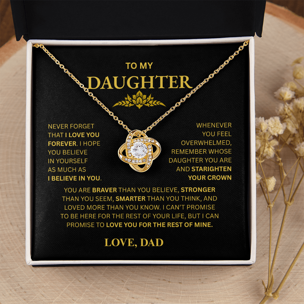 To My Daughter Necklace (from Dad)