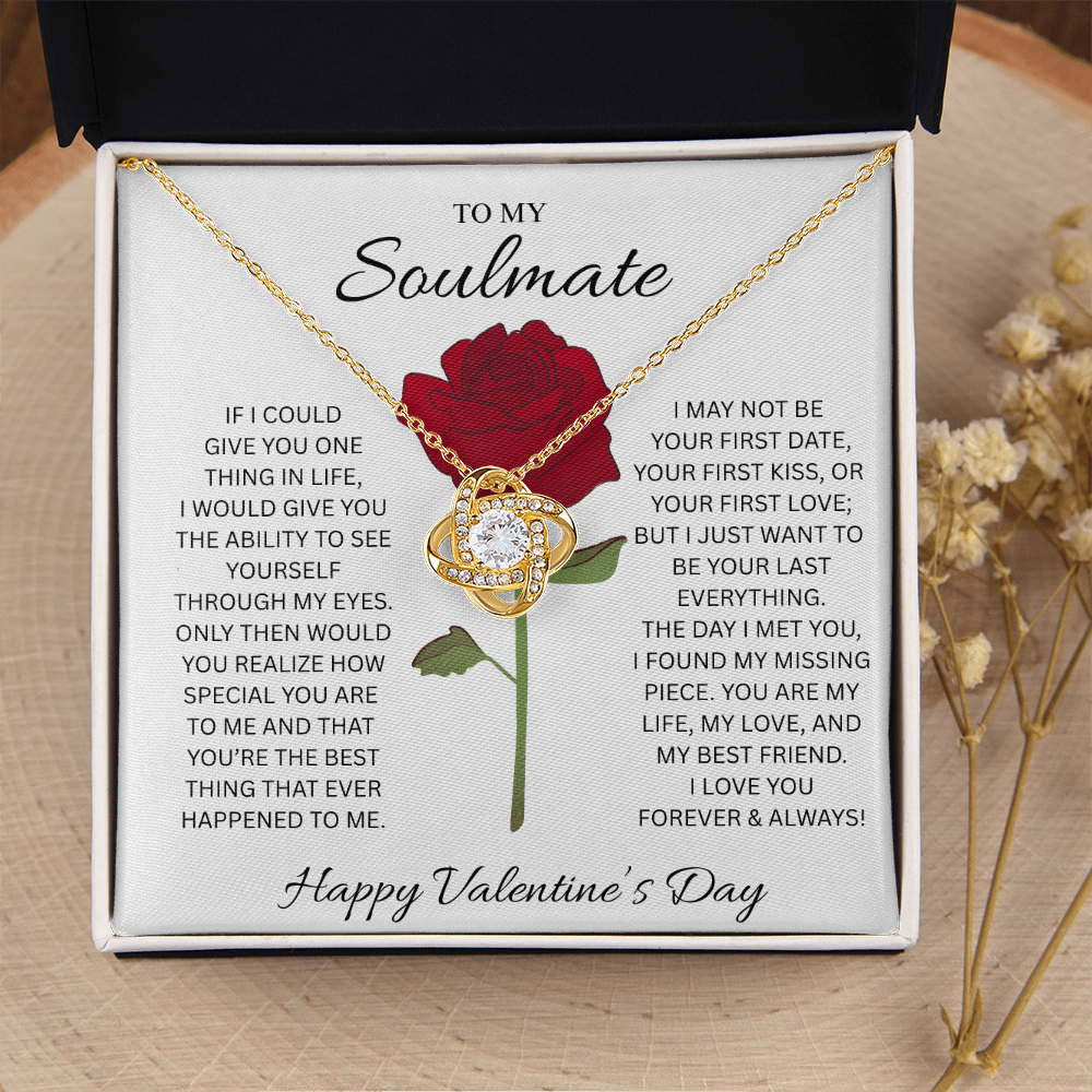 To My Soulmate necklace (Valentines)