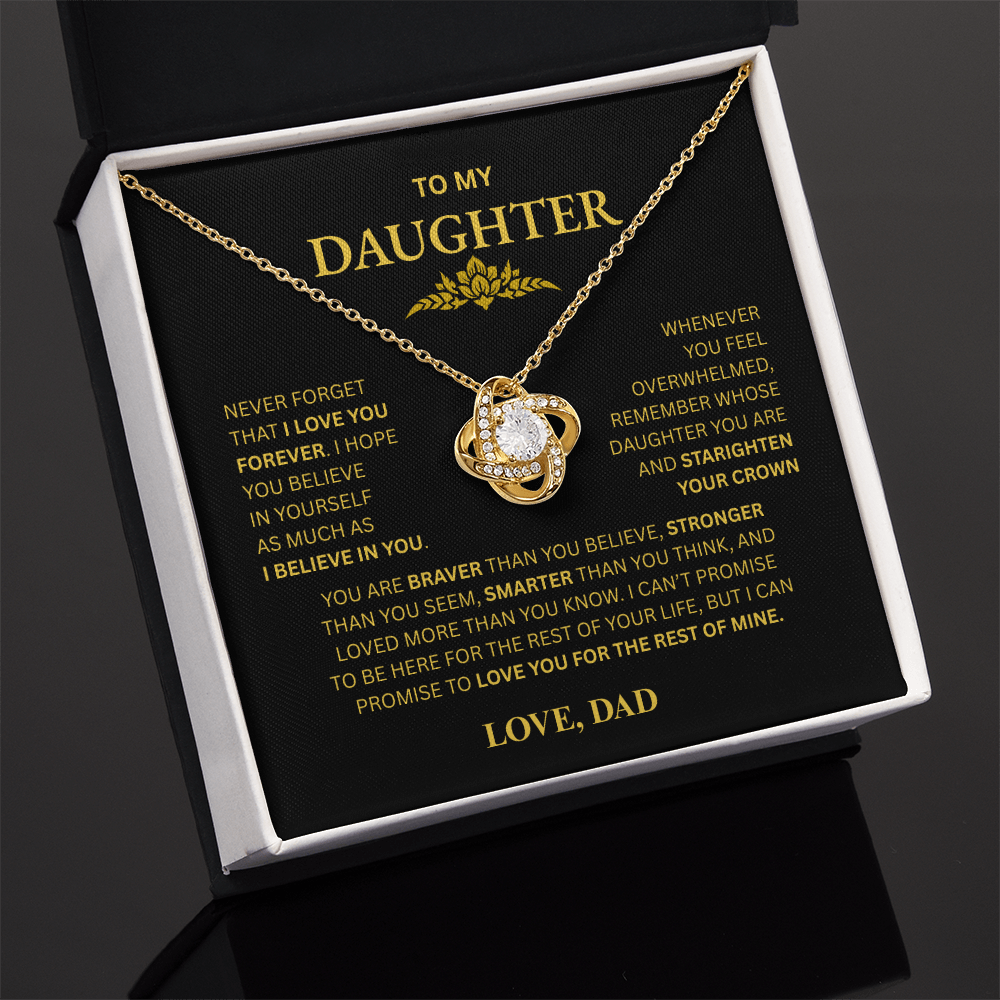 To My Daughter Necklace (from Dad)