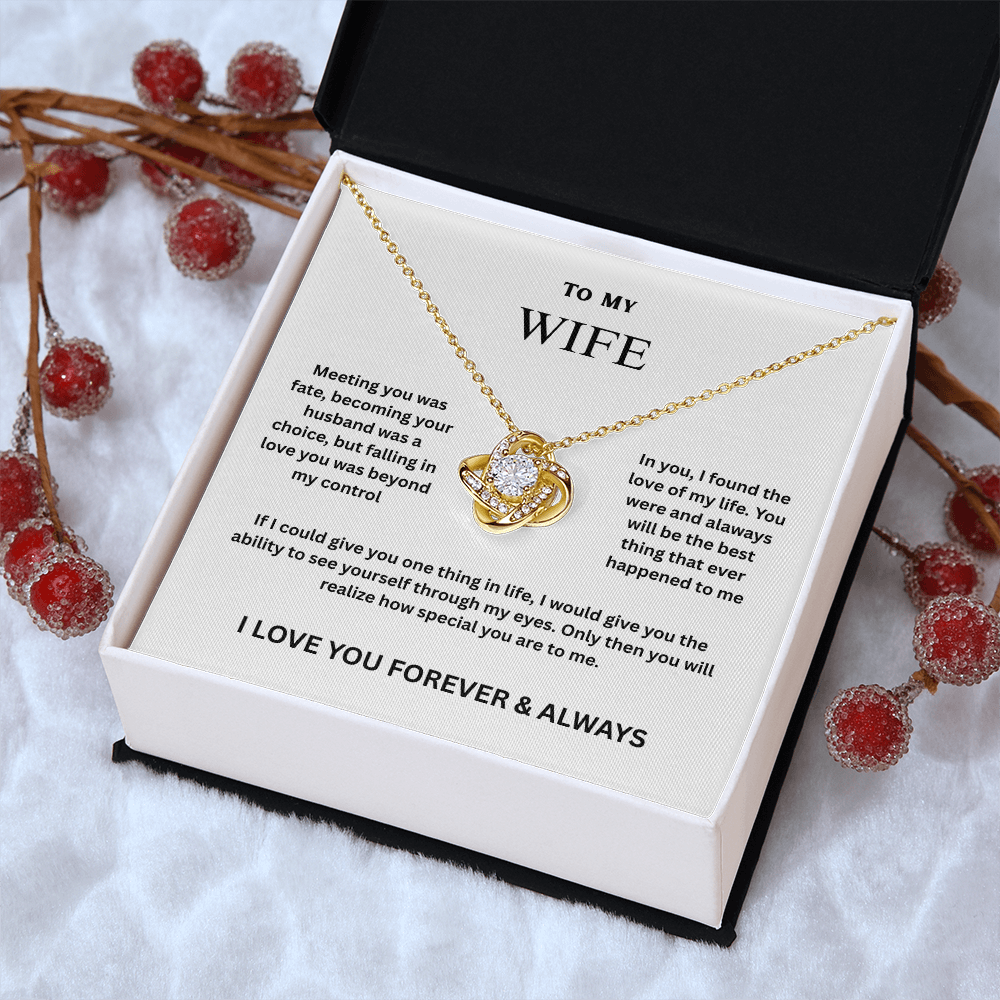 Wife Love Knot Necklace