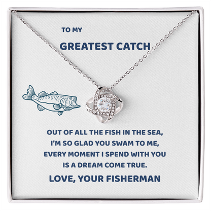 love knot necklace gift