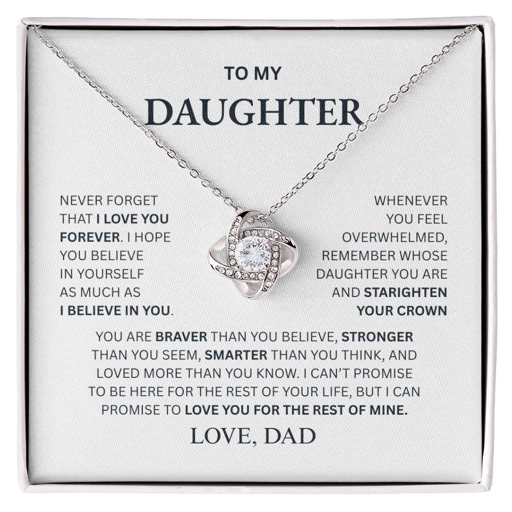 To My Daughter Necklace (from Dad)