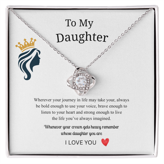 To My Daughter Necklace